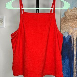 Madewell - Apron Tank Top / SMALL / RIPE PERSIMMON